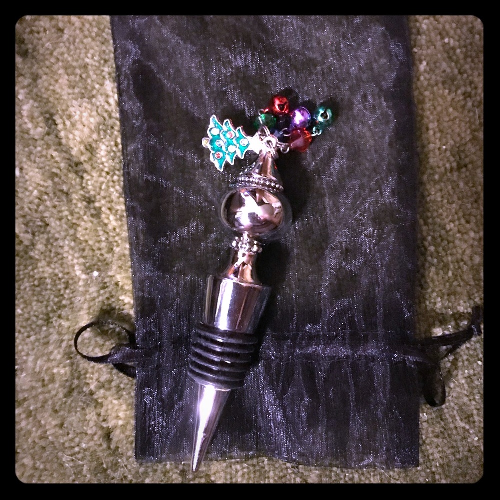 NWOT 3/$18 Christmas bottle stopper